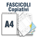 Fascicoli Copiativi A4 a 3 Copie 1 Colore solo fronte