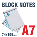 Block Notes incollati A7